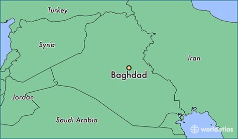 where is baghdad iraq located.